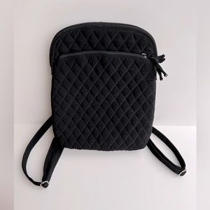 Vera Bradley Classic Black Microfiber Slim Backpack Purse